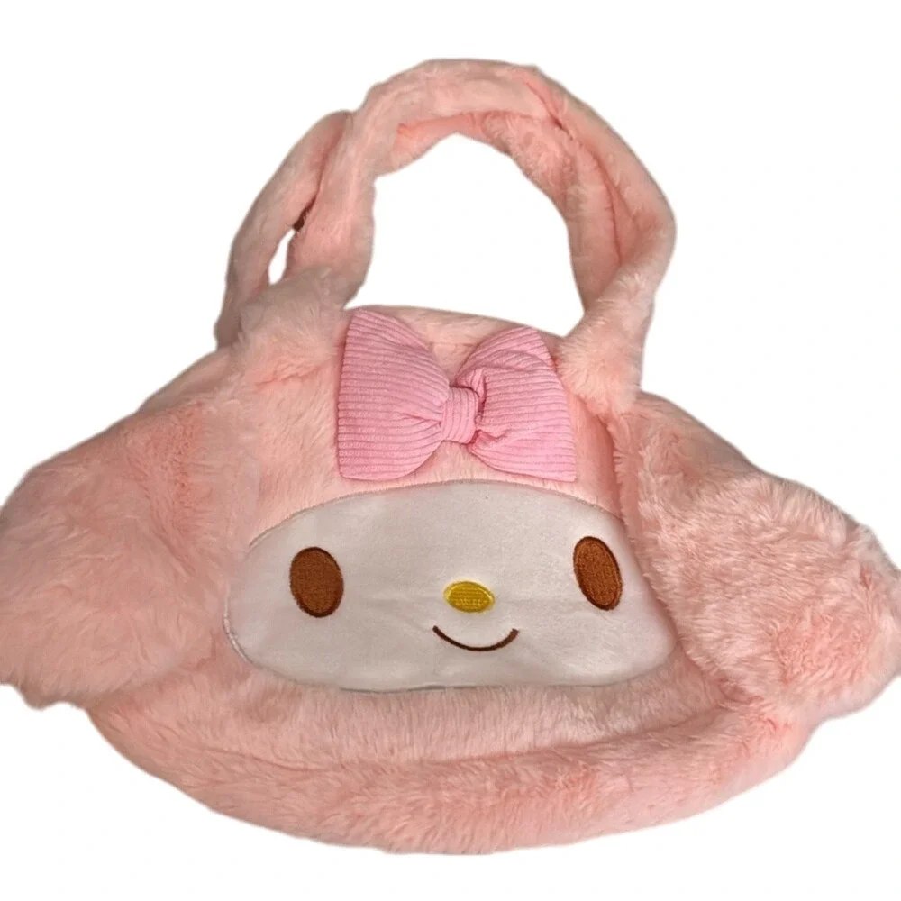 Sanrio My Melody Pink Plush Shoulder Bag Cute mymelody Handbag Girls Gift NEW‎